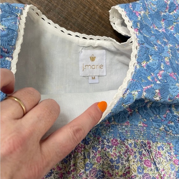 J Marie floral embroidered Layla top - Picture 3 of 3